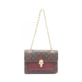 Louis Vuitton Bordeaux Brown Monogram Coated Canvas Leather Shoulder Bag (Pre-Owned)