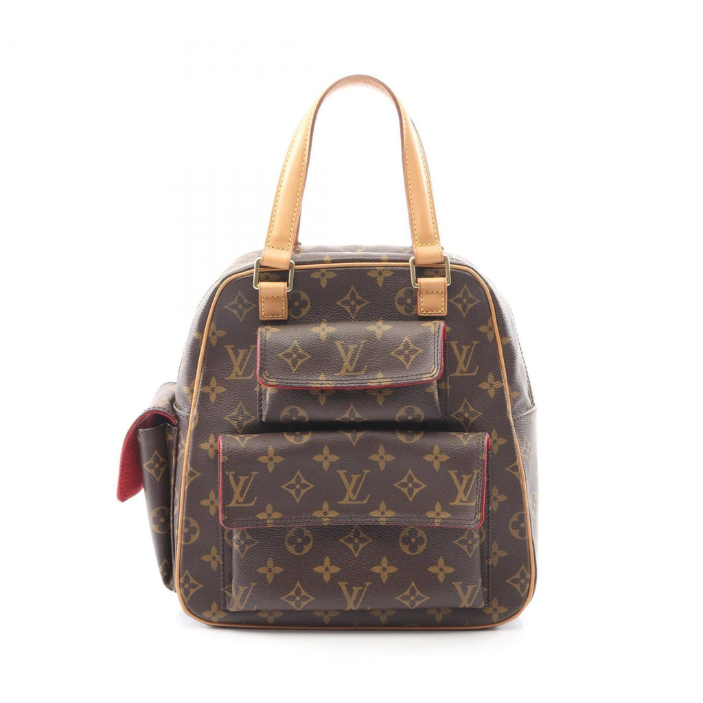 Louis Vuitton Brown Monogram Coated Canvas Leather Handbag (Pre-Owned)