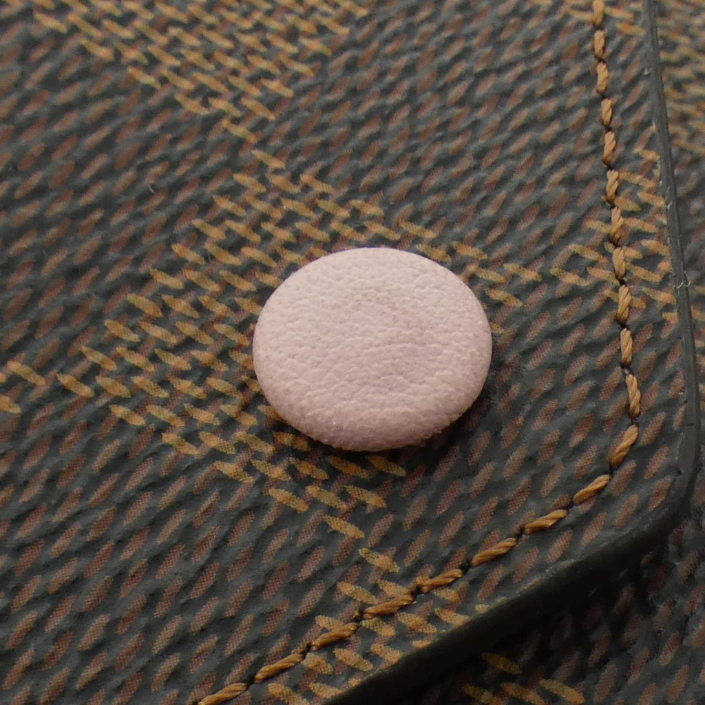 Louis Vuitton Ebene Rose Ballerine Coated Canvas Wallet (Tri-Fold) (Pre-Owned)