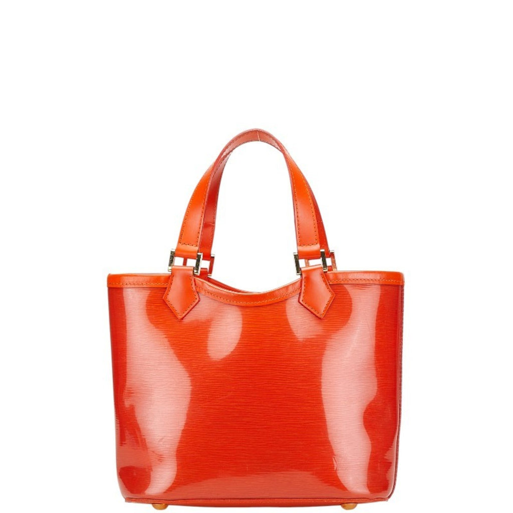 Louis Vuitton Orange Vinyl Leather Handbag (Pre-Owned)