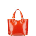 Louis Vuitton Orange Vinyl Leather Handbag (Pre-Owned)