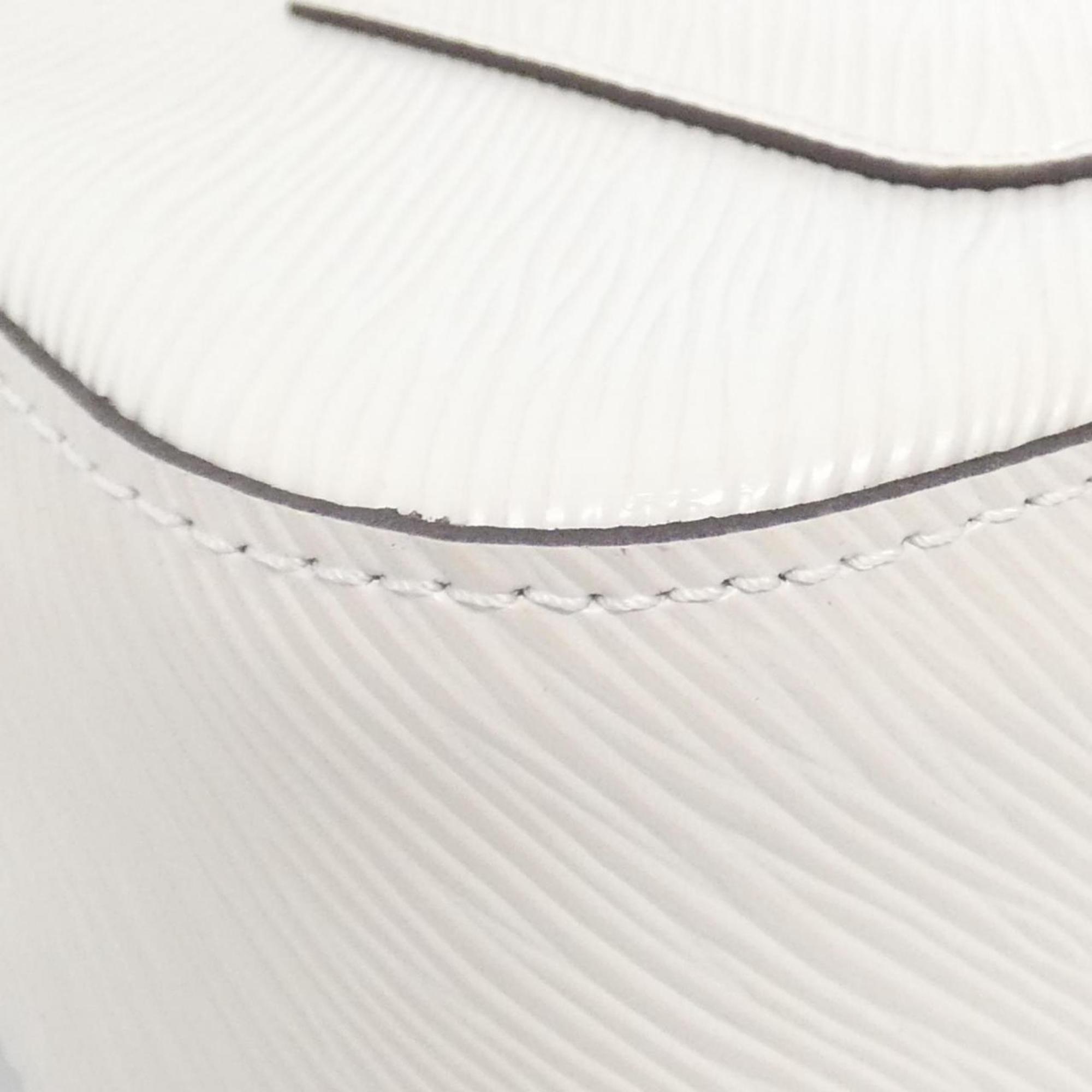 Louis Vuitton Ivory Leather Shoulder Bag (Pre-Owned)
