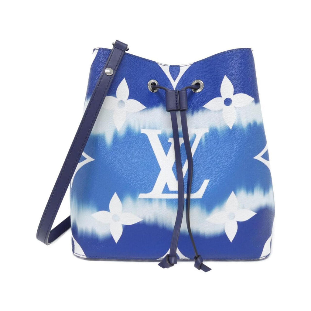 Louis Vuitton Blue Coated Canvas Shoulder Bag (Pre-Owned)