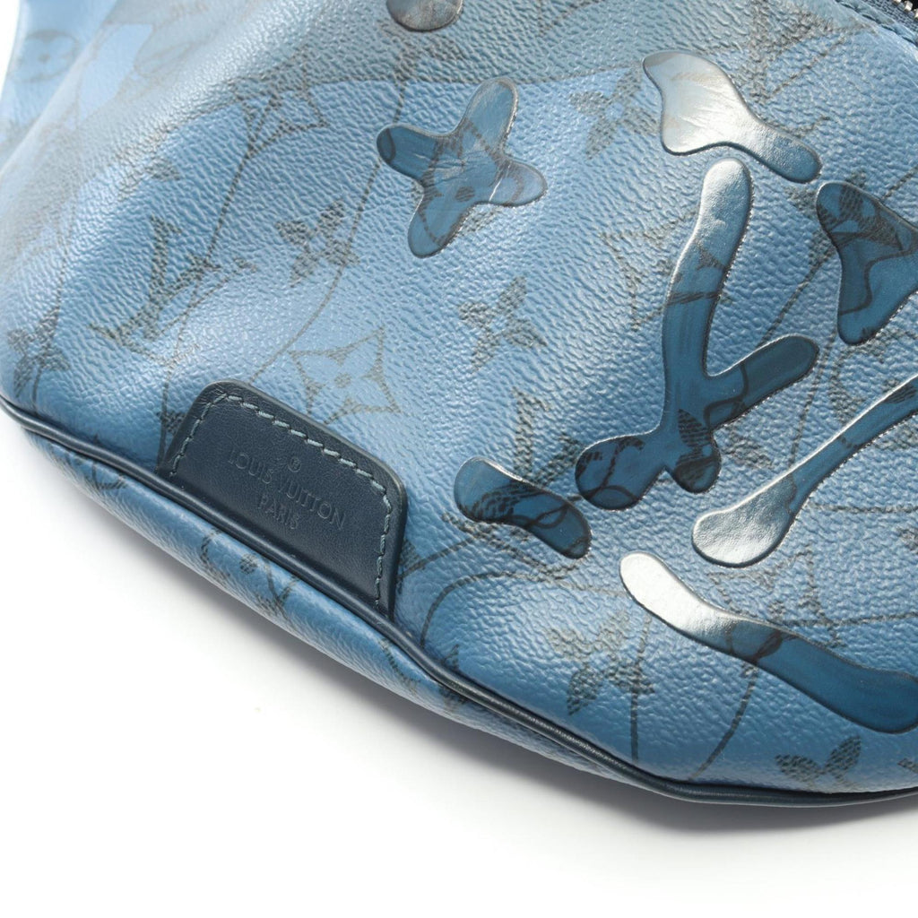Louis Vuitton Blue Pvc Leather Fanny Pack (Pre-Owned)