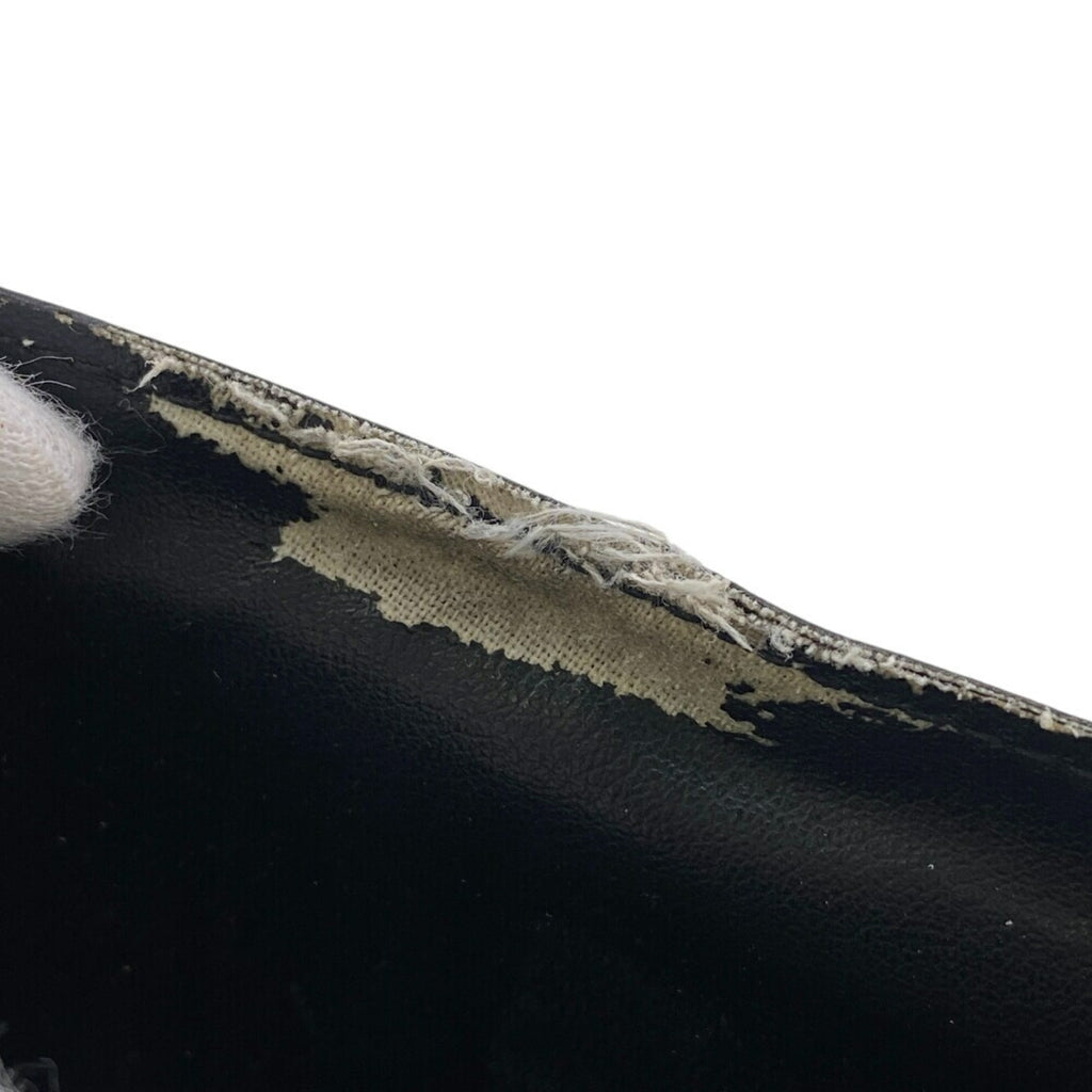 Louis Vuitton Black Noir Leather Long Wallet (Bi-Fold) (Pre-Owned)