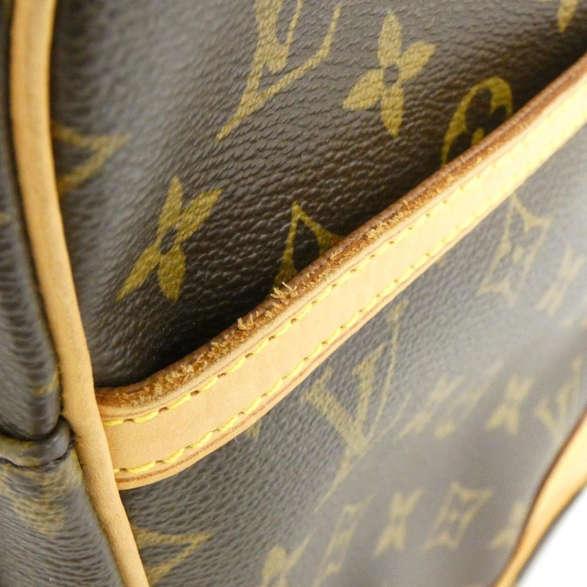 Louis Vuitton Monogram Marron Coated Canvas Shoulder Bag (Pre-Owned)