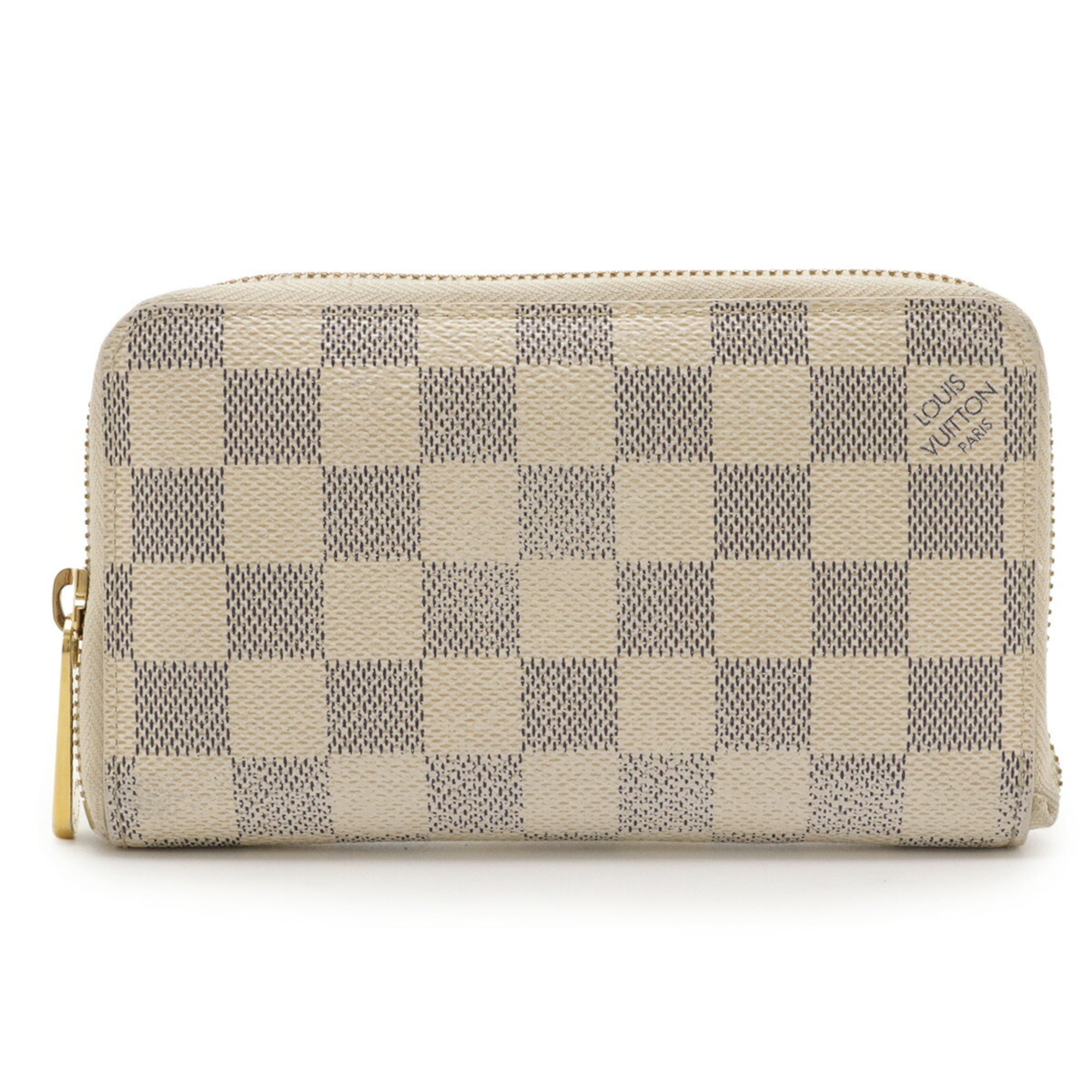 Louis Vuitton Damier Azur Ivory Damier Azur Pvc Coin Purse/Coin Case (Pre-Owned)