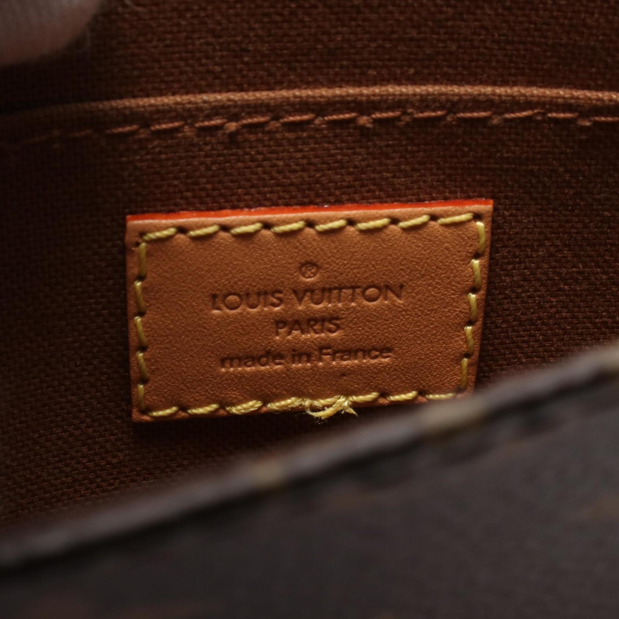 Louis Vuitton Brown Coated Canvas Leather Handbag (Pre-Owned)
