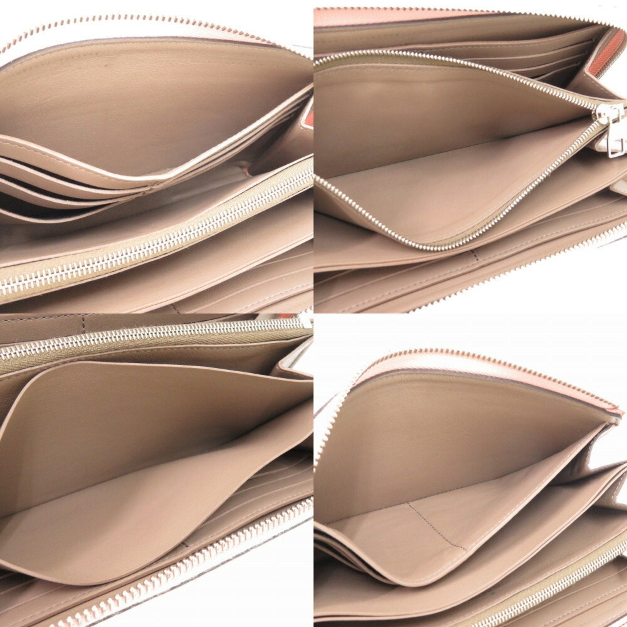 Louis Vuitton Magnolia Pink Leather Long Wallet (Bi-Fold) (Pre-Owned)