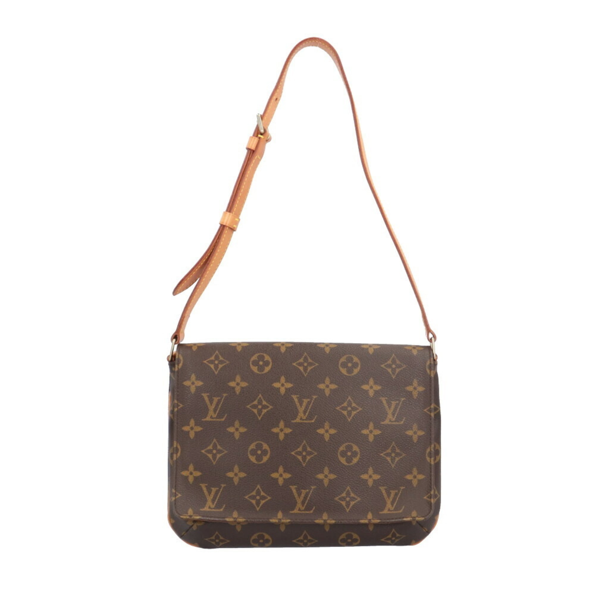 Louis Vuitton Brown Canvas Monogram Shoulder Bag (Pre-Owned)