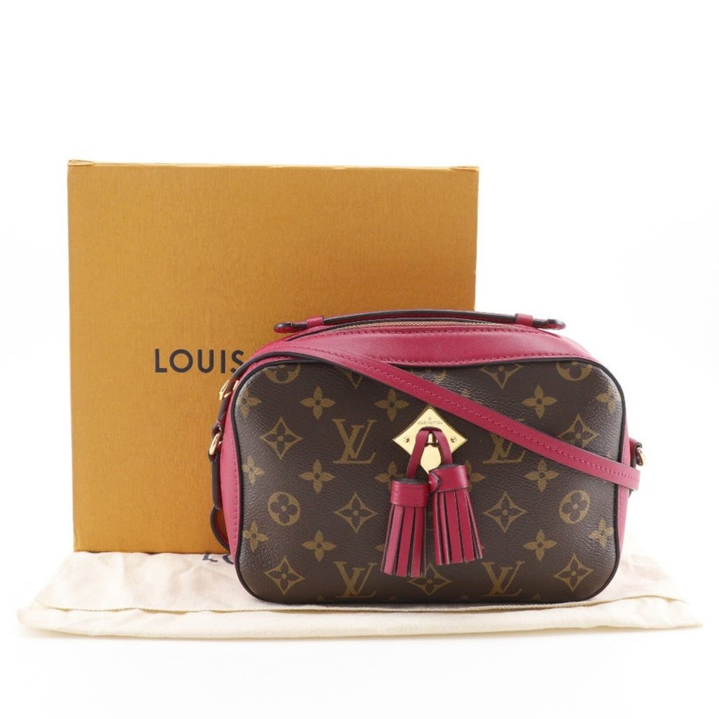 Louis Vuitton Brown Red Color Monogram Shoulder Bag (Pre-Owned)
