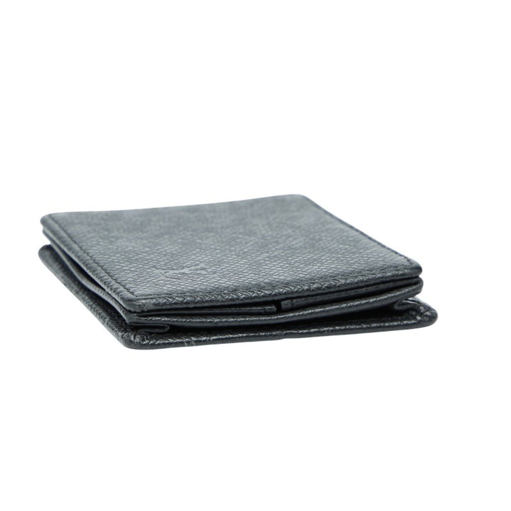 Louis Vuitton Ardoise Black Taiga Leather Coin Purse/Coin Case (Pre-Owned)