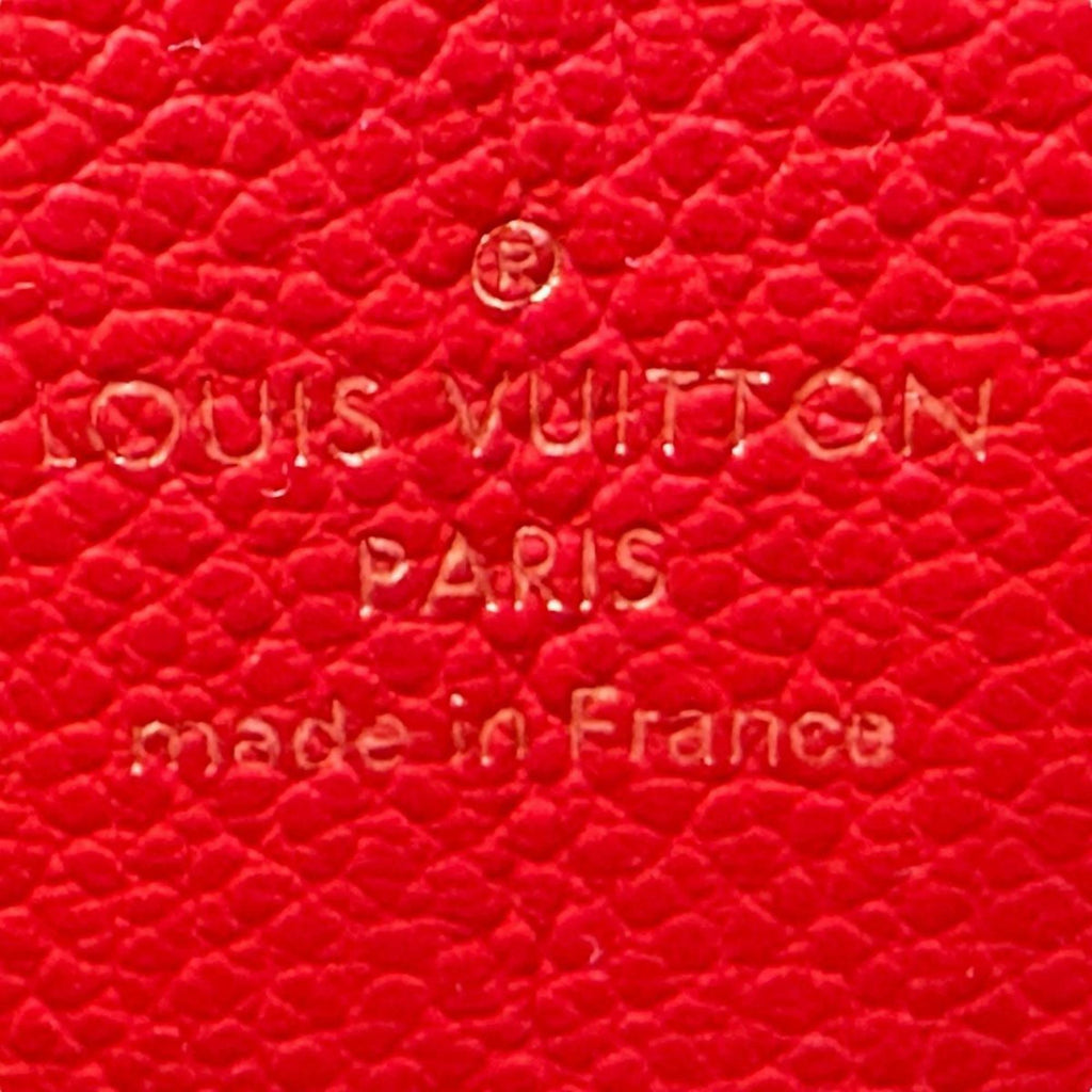 Louis Vuitton Monogram Empreinte Red Color Monogram Empreinte Long Wallet (Bi-Fold) (Pre-Owned)