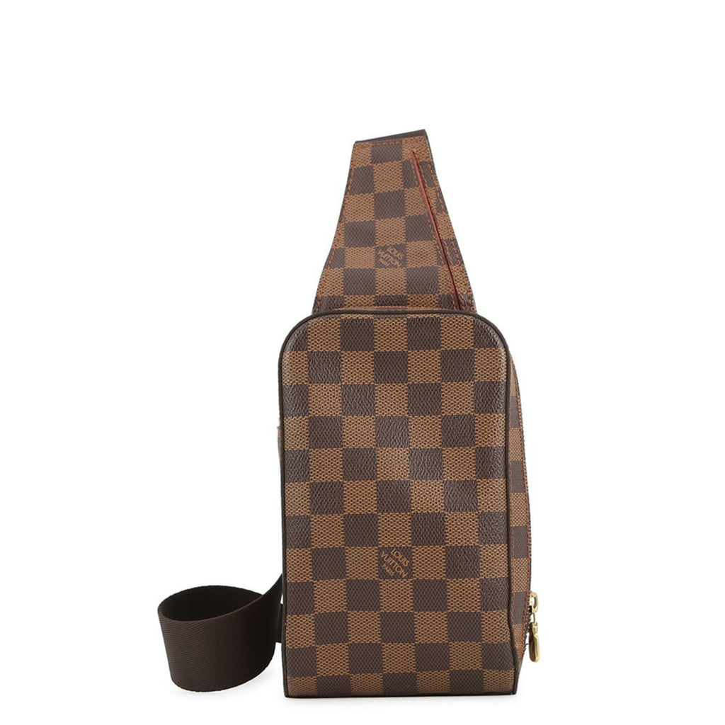 Louis Vuitton Damier Brown Ebene Damier Canvas Fanny Pack Shoulder Bag Sling Bag (Pre-Owned)