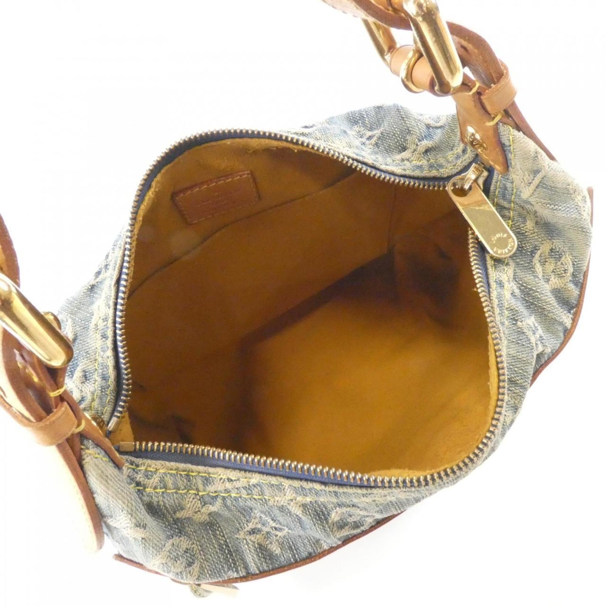 Louis Vuitton Blue Denim Canvas Shoulder Bag (Pre-Owned)