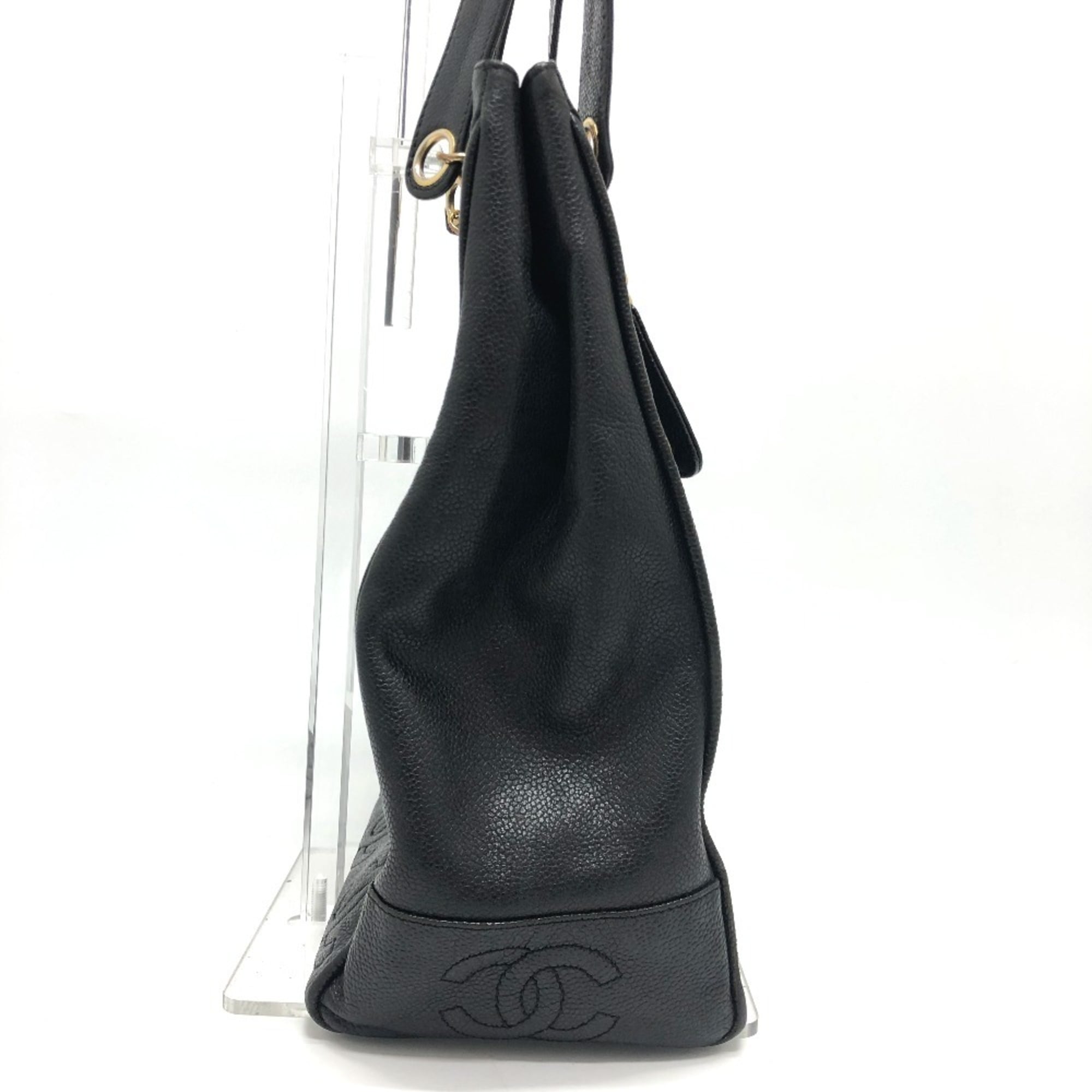Vintage Open Chain Tote Caviar Medium