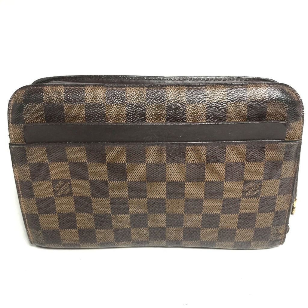 Louis Vuitton Brown Damier Canvas Ebene Damier Canvas Clutch Bag Pouch (Pre-Owned)