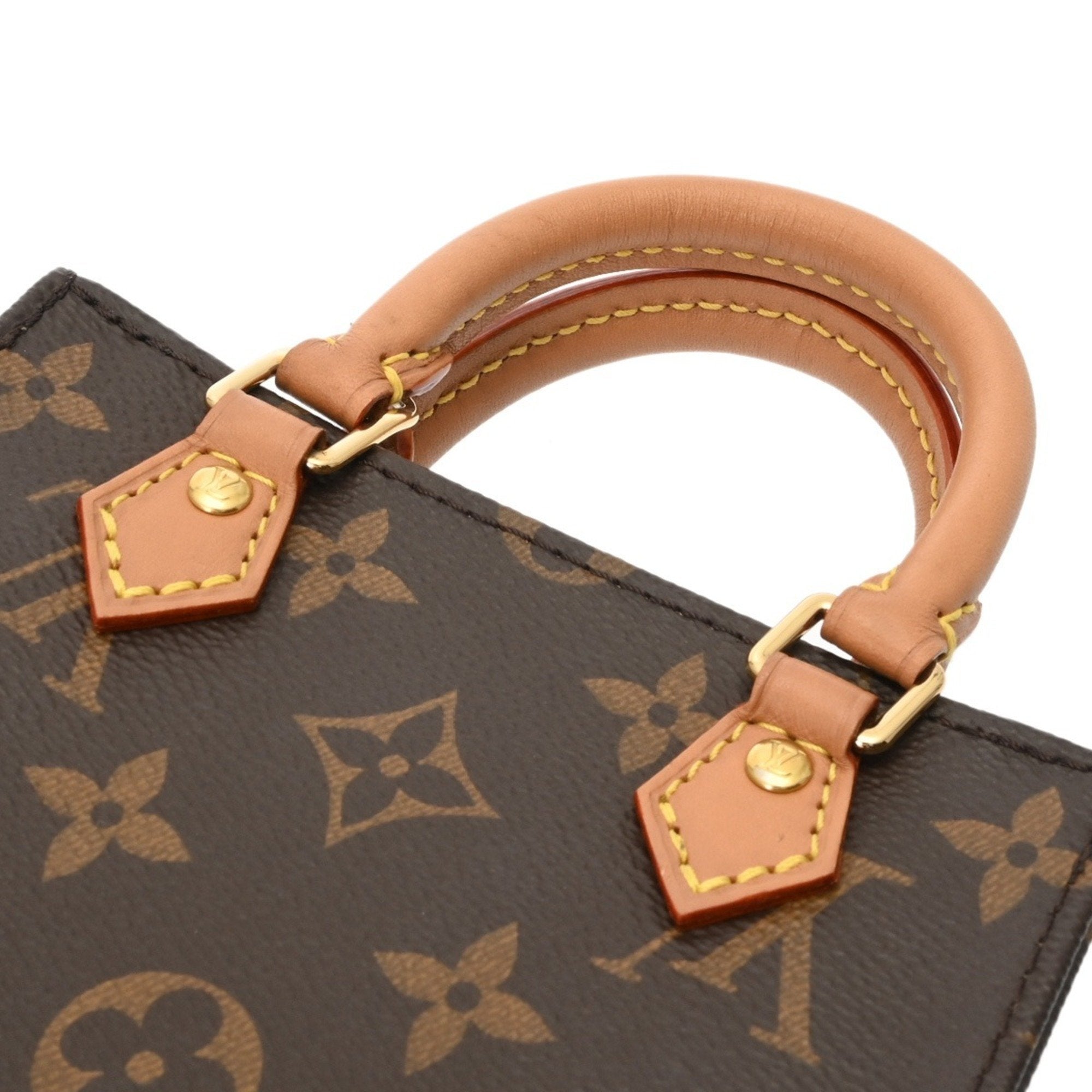Louis Vuitton Brown Monogram Canvas Handbag (Pre-Owned)