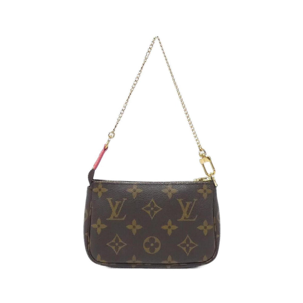 Louis Vuitton Marron Coated Canvas Pochette Pouch (Pre-Owned)