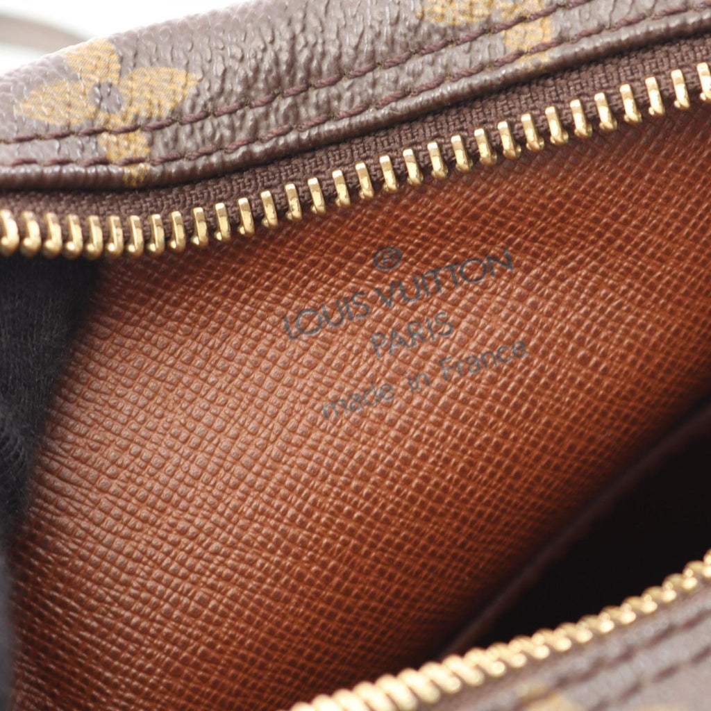 Louis Vuitton Brown Coated Canvas Leather Shoulder Bag (Pre-Owned)