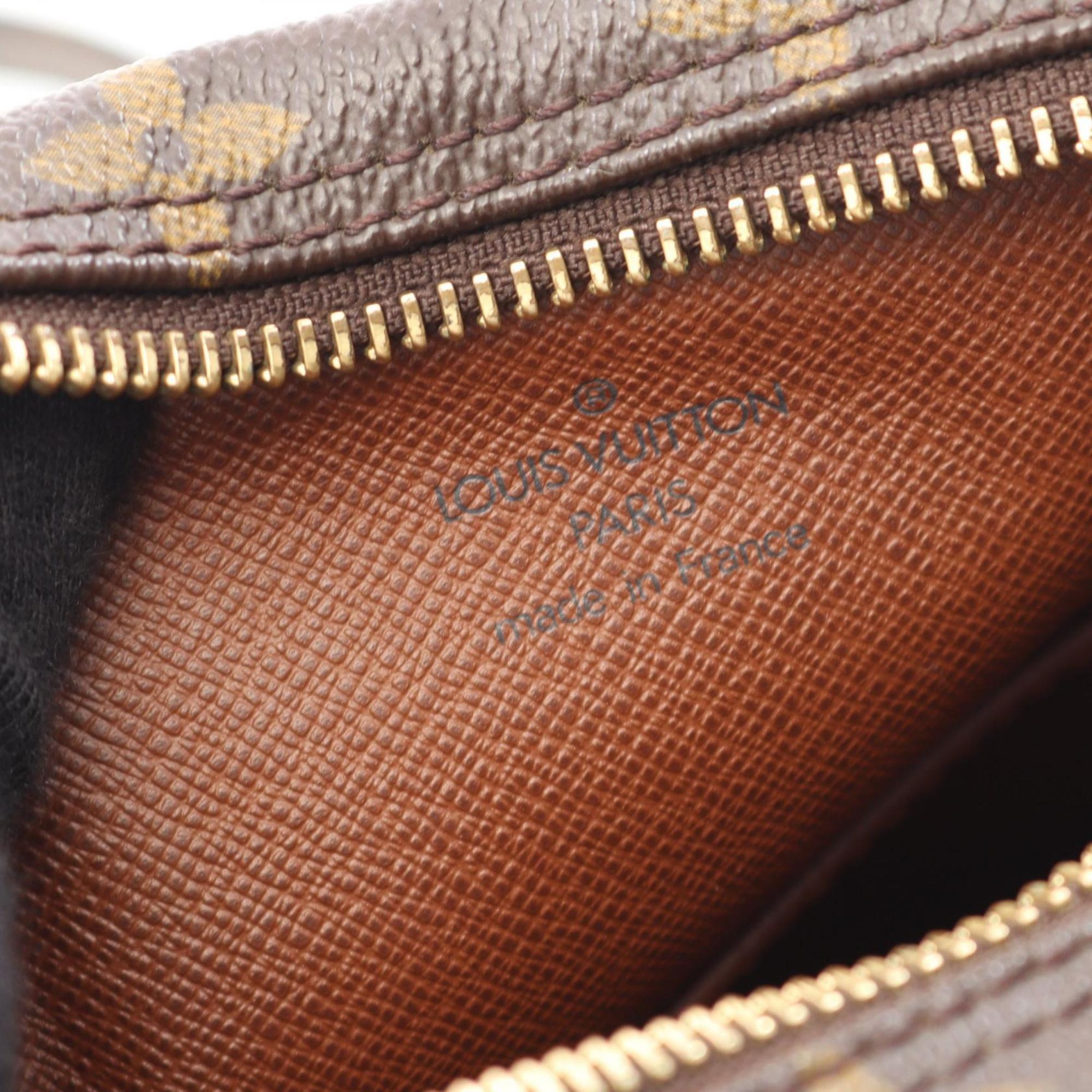 Louis Vuitton Brown Coated Canvas Leather Shoulder Bag (Pre-Owned)