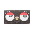Louis Vuitton Marron Coated Canvas Long Wallet (Bi-Fold) (Pre-Owned)