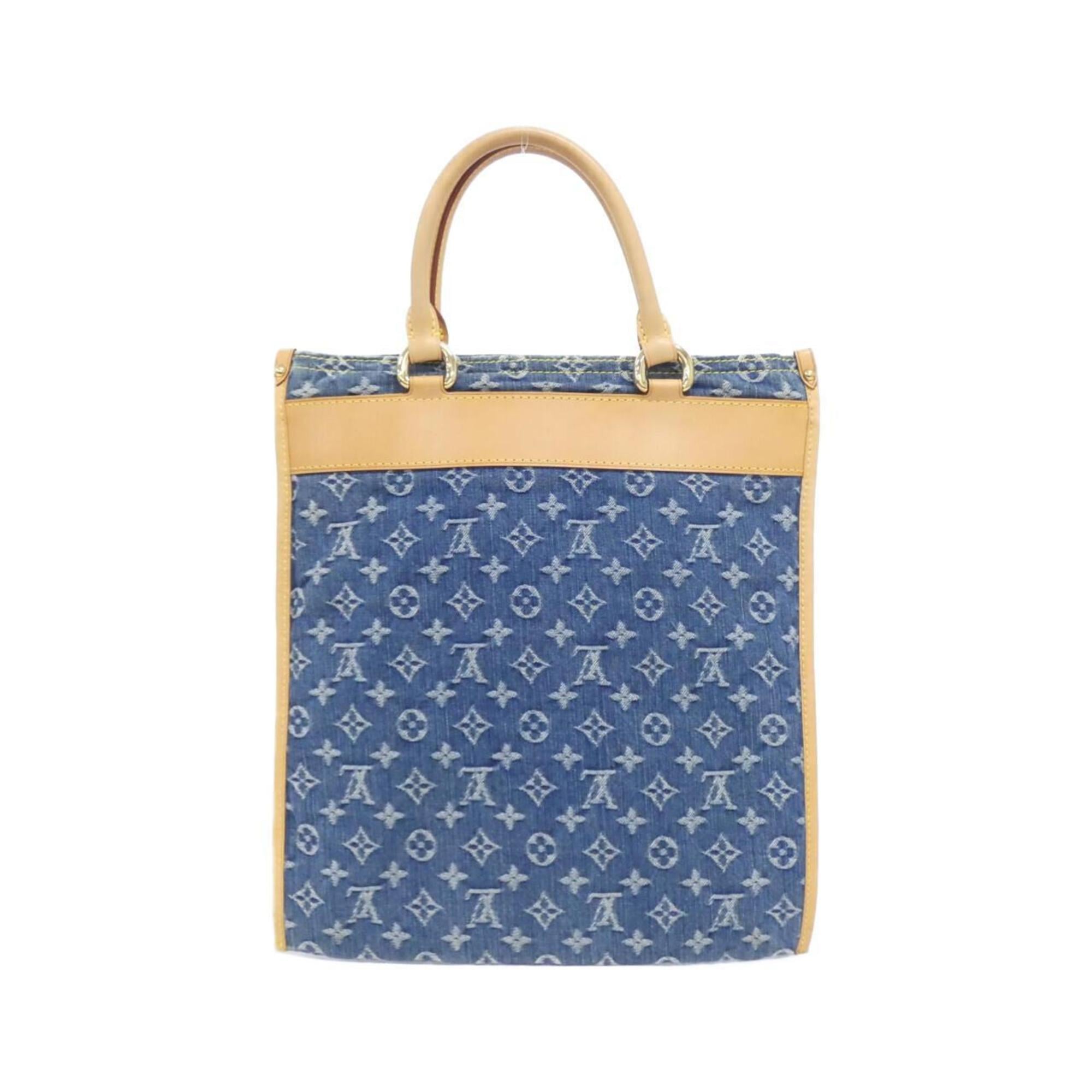 Louis Vuitton Blue Denim Handbag (Pre-Owned)