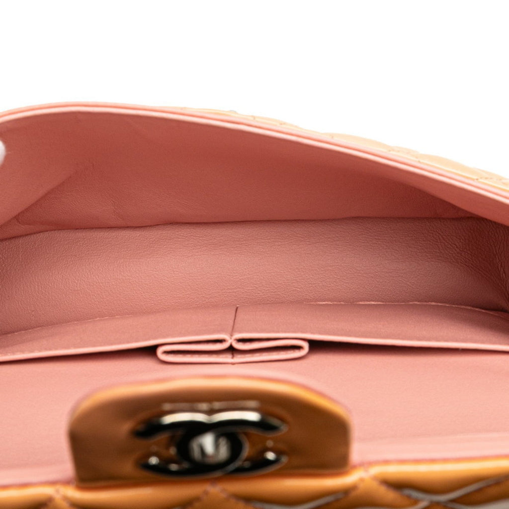 Classic Double Flap Bag Quilted Patent Medium