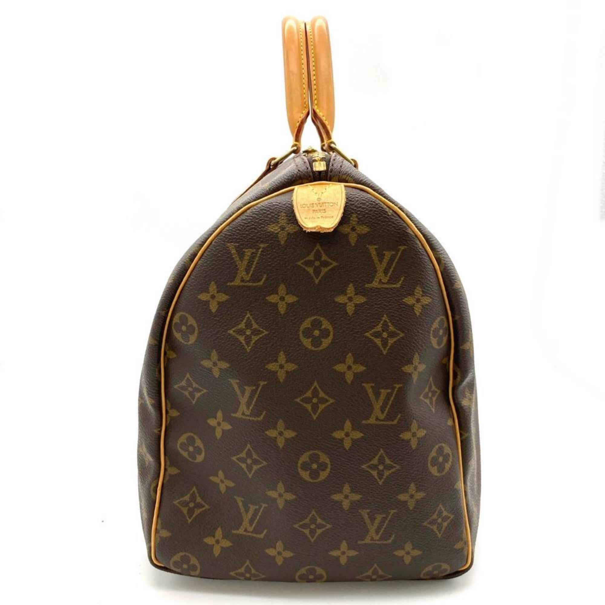 Louis Vuitton Brown Monogram Canvas Boston Bag (Pre-Owned)