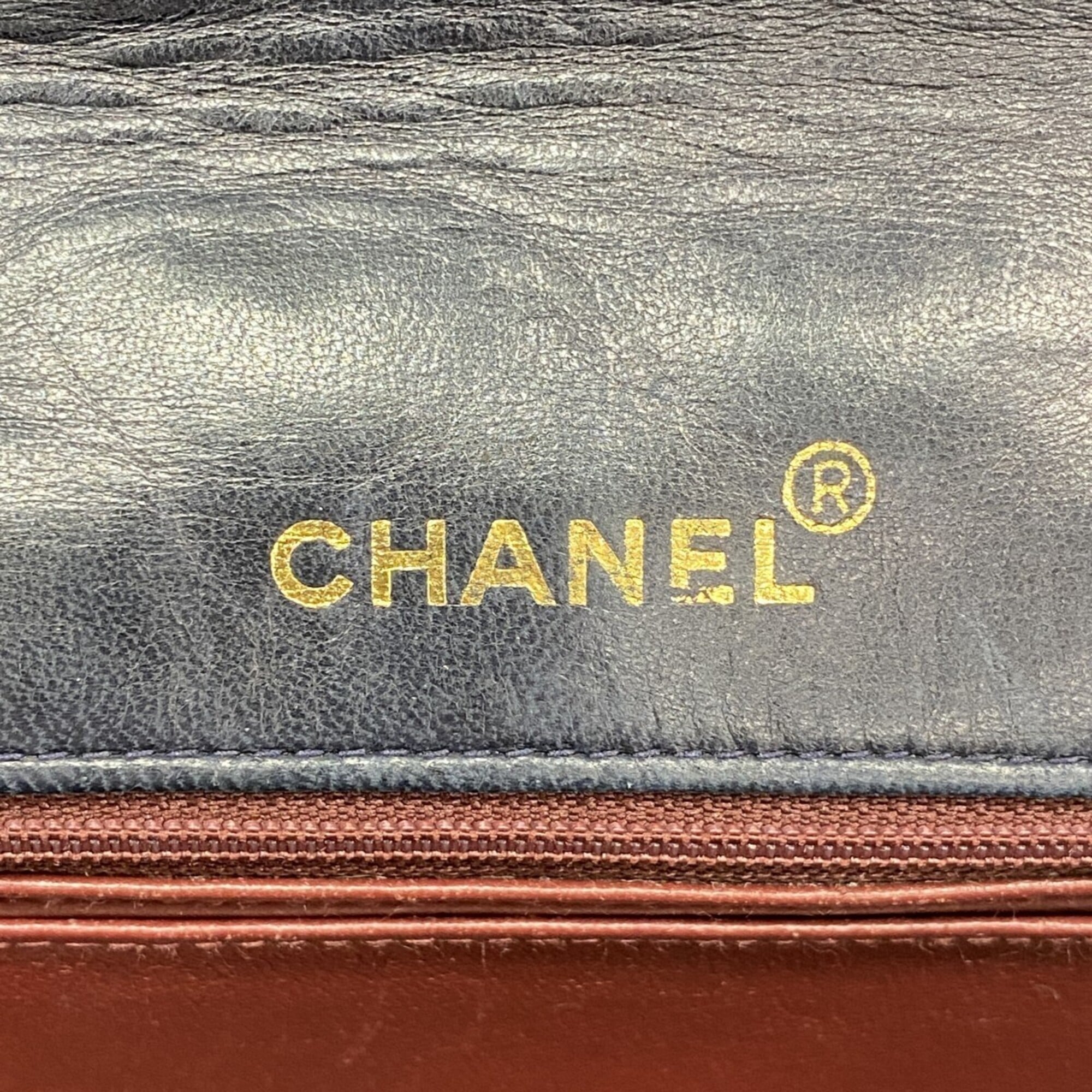 Vintage CC Chain Flap Bag Quilted Lambskin Small