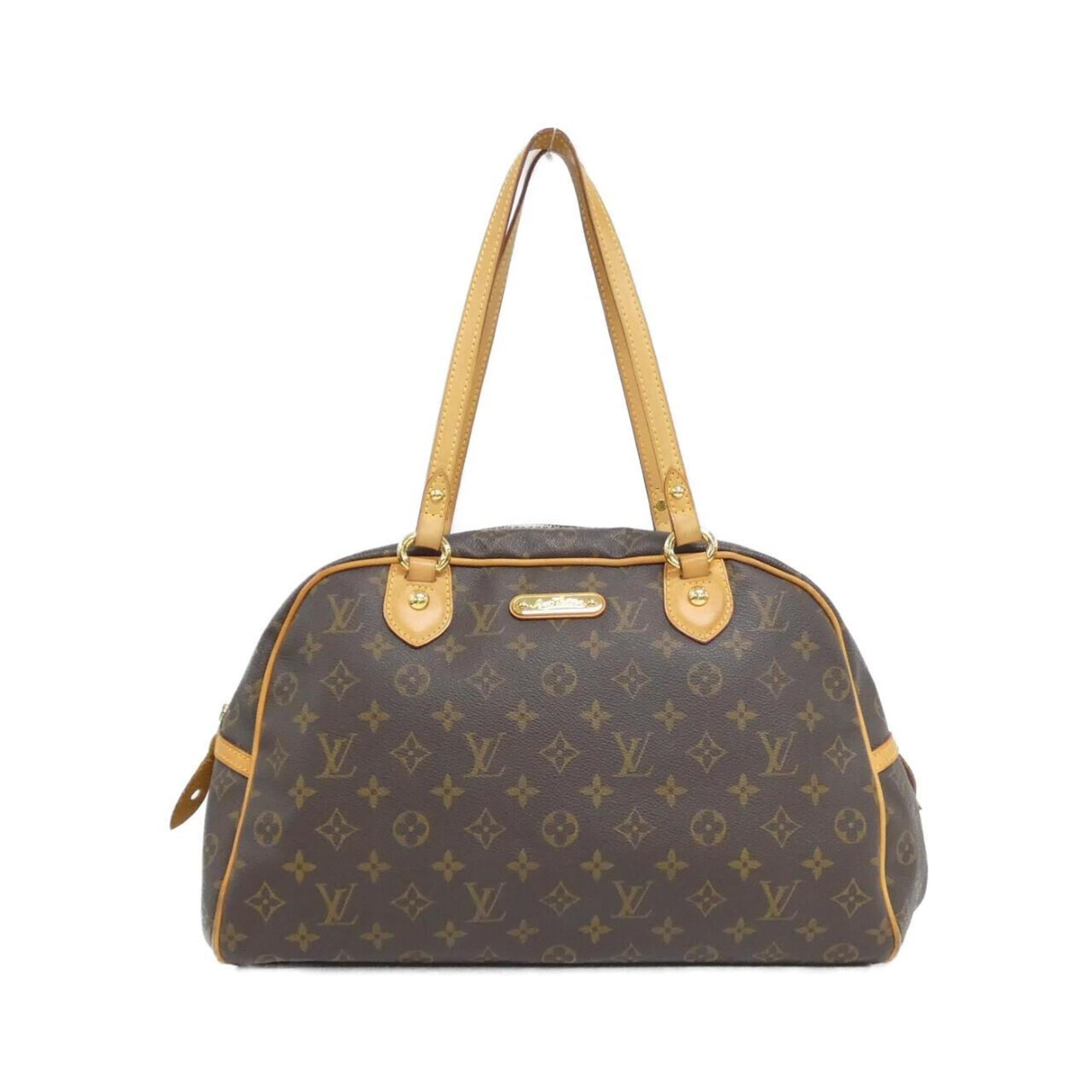 Louis Vuitton Marron Coated Canvas Shoulder Bag (Pre-Owned)