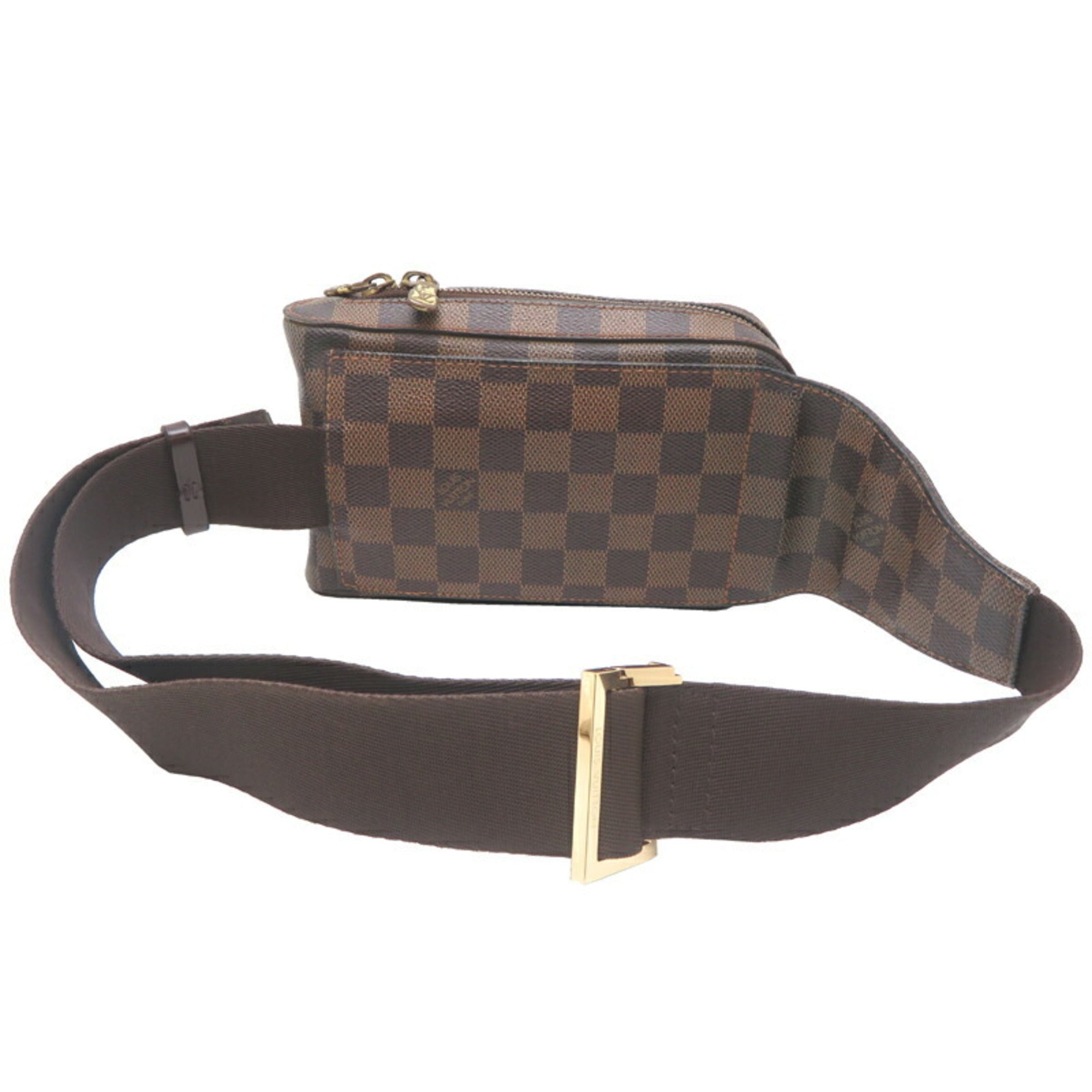 Louis Vuitton Damier Brown Damier Canvas Galle Leather Sling Bag (Pre-Owned)