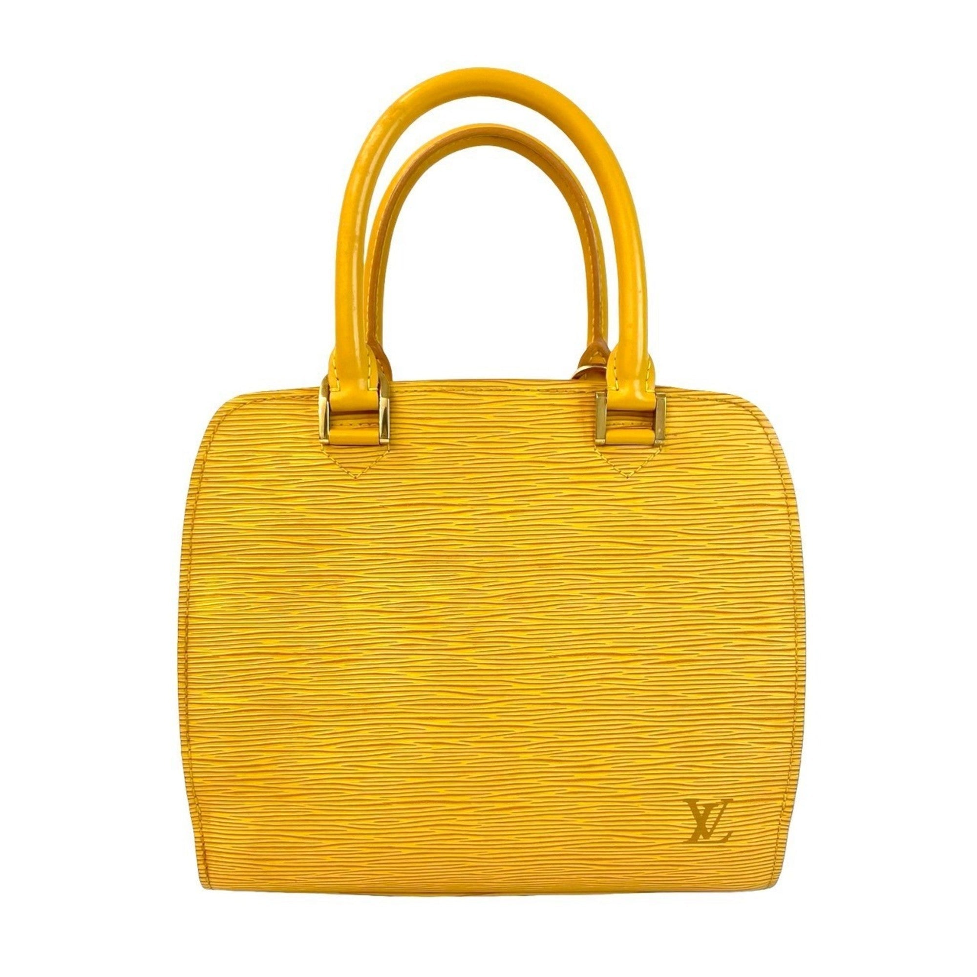 Louis Vuitton Yellow Epi Leather Handbag (Pre-Owned)