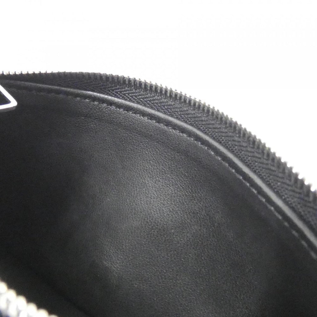 Louis Vuitton Black Leather Wallet (Tri-Fold) (Pre-Owned)