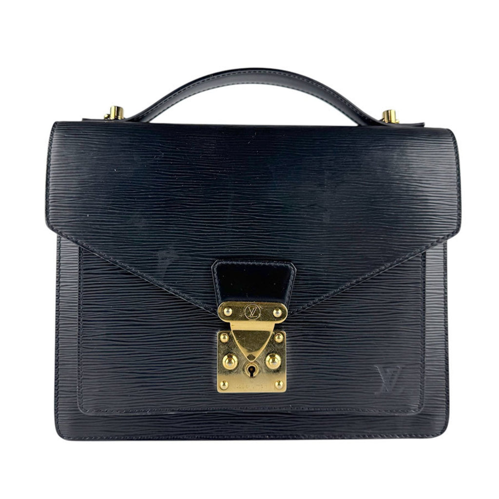 Louis Vuitton Black Galle Epi Leather Handbag Shoulder Bag (Pre-Owned)