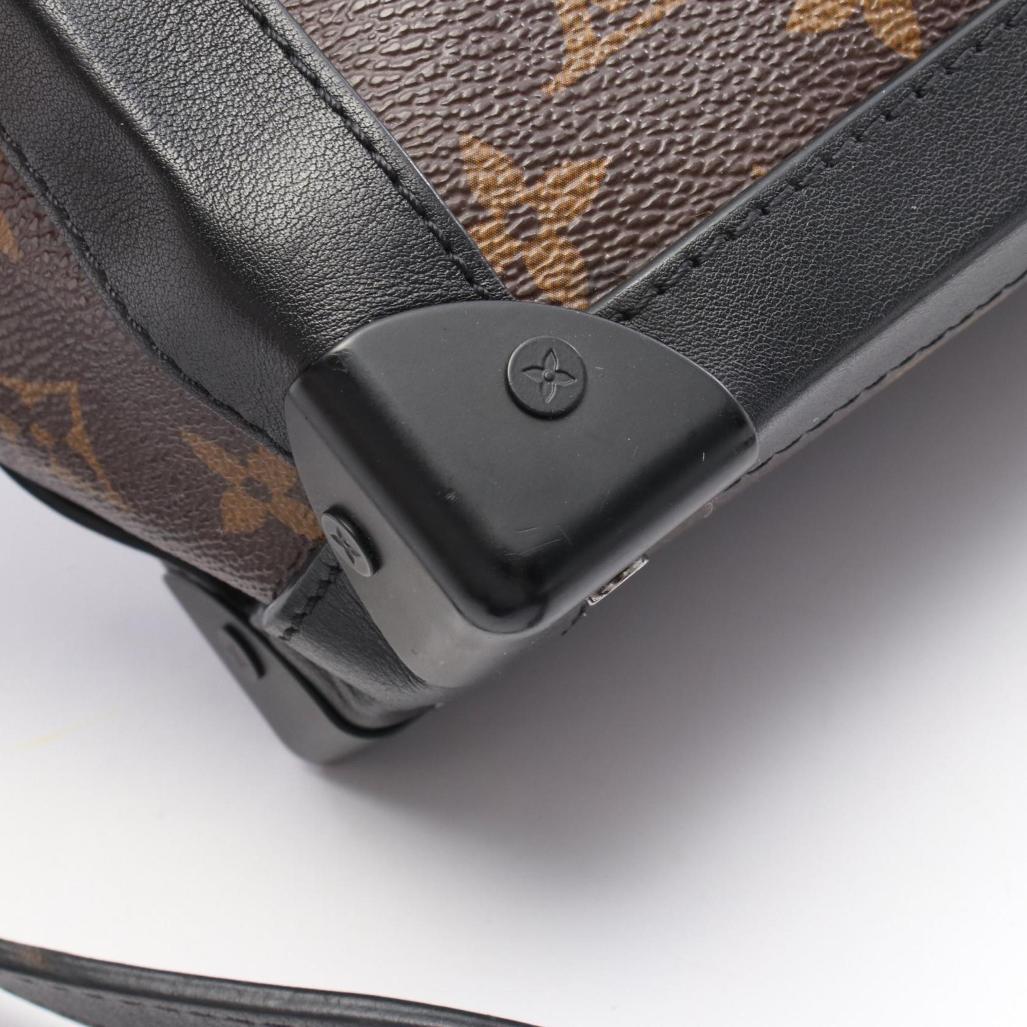 Louis Vuitton Brown Coated Canvas Leather Shoulder Bag (Pre-Owned)