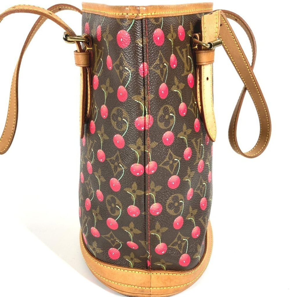 Louis Vuitton Brown Monogram Monogram Cherry Red Color Monogram Shoulder Bag Tote Bag (Pre-Owned)