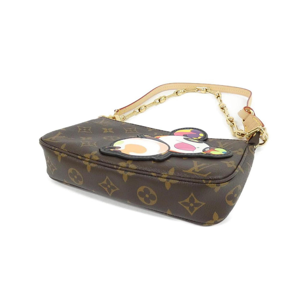 Louis Vuitton Brown Coated Canvas Pochette Pouch (Pre-Owned)