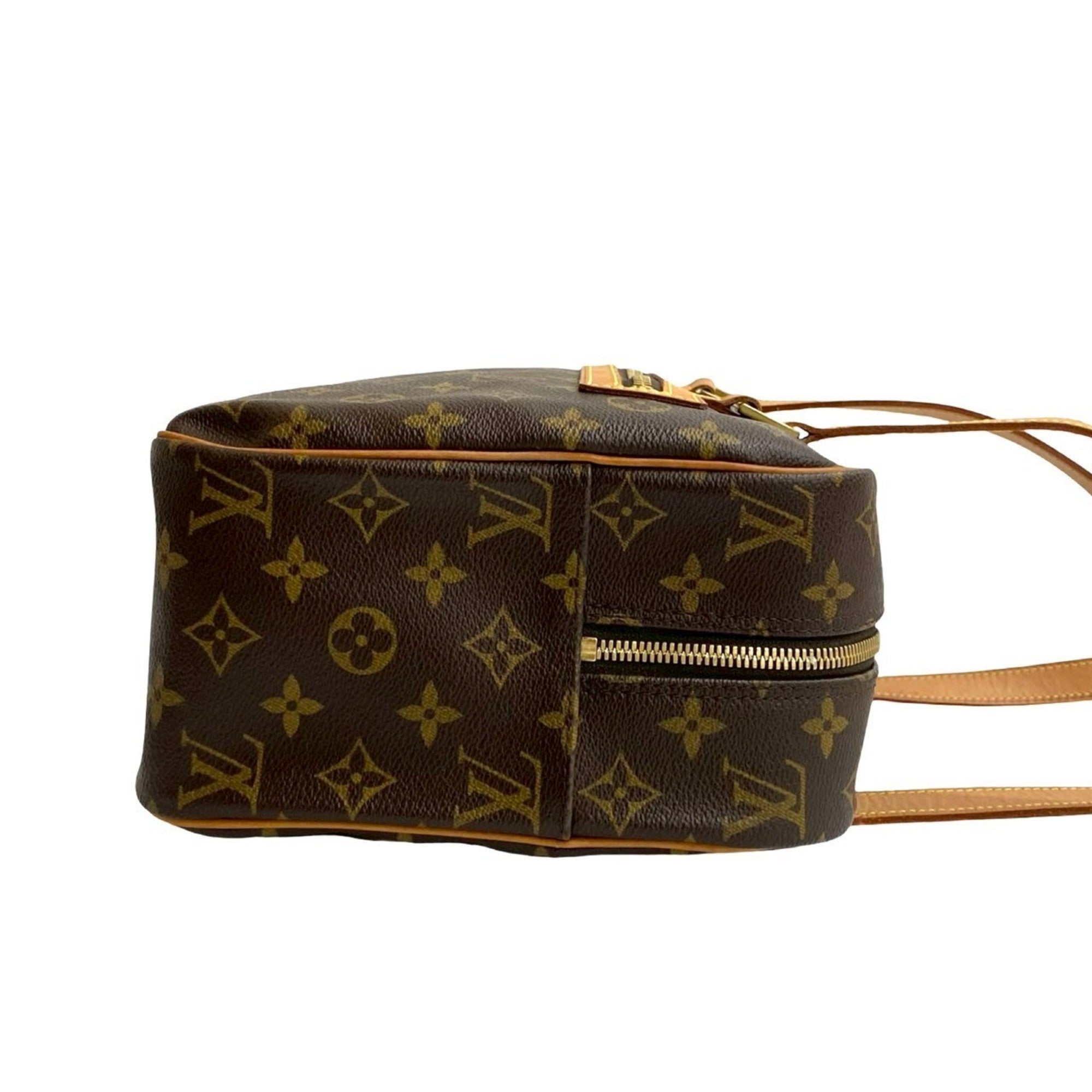 Louis Vuitton Brown Leather Pvc Boston Bag Shoulder Bag (Pre-Owned)