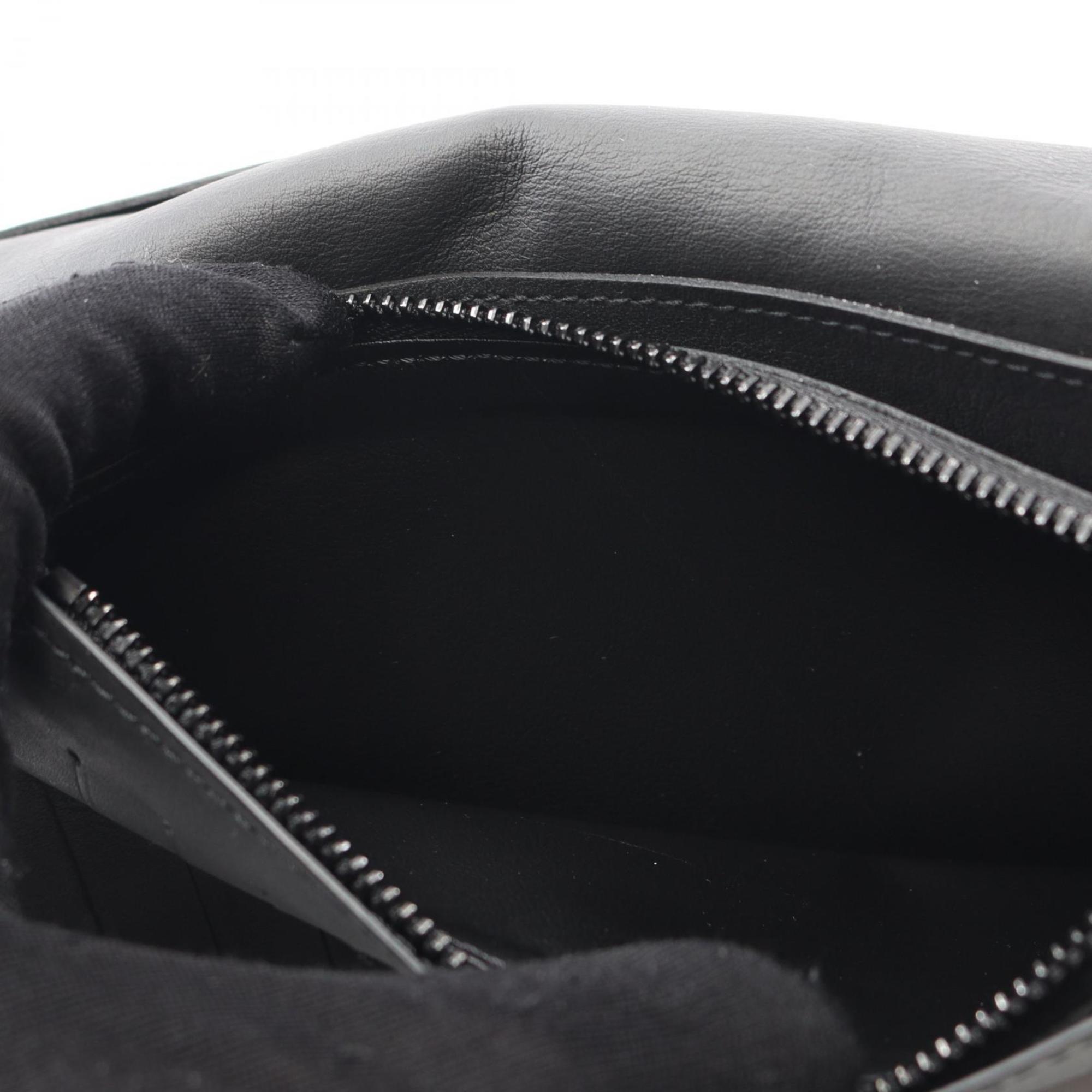 Louis Vuitton Black Leather Long Wallet (Bi-Fold) (Pre-Owned)