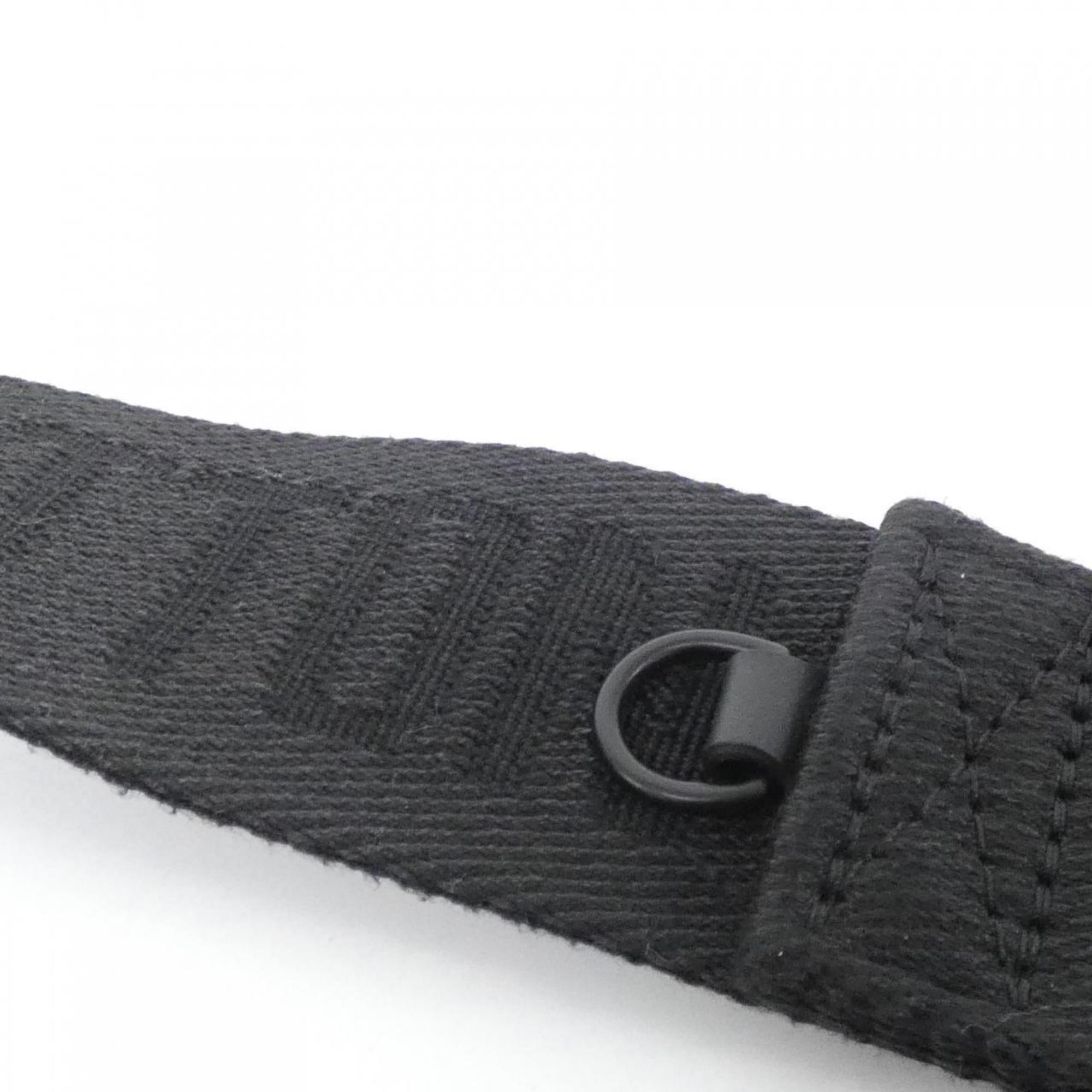Louis Vuitton Black Coated Canvas Shoulder Bag (Pre-Owned)