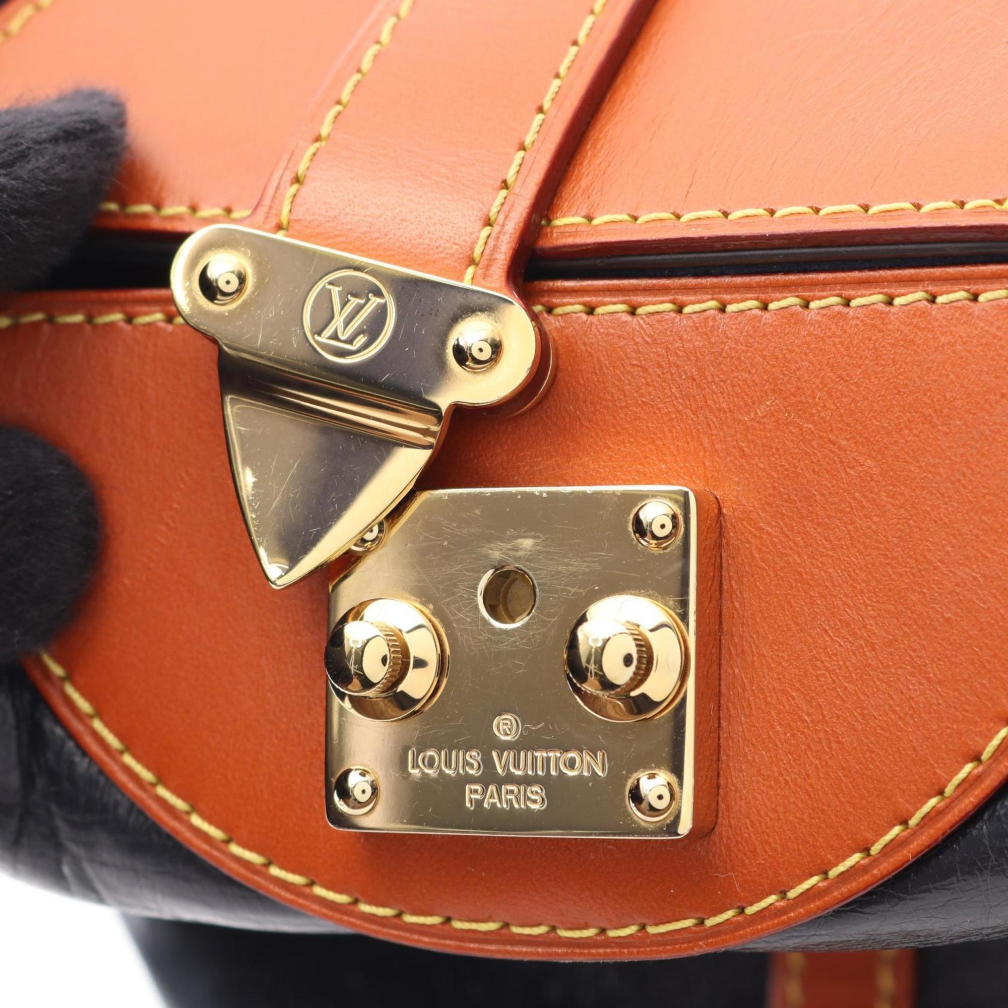 Louis Vuitton Brown Navy Monogram Reverse Handbag (Pre-Owned)
