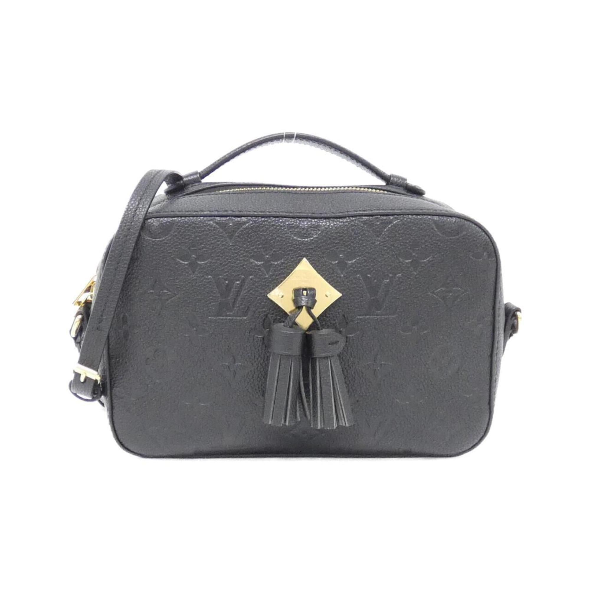 Louis Vuitton Black Leather Shoulder Bag (Pre-Owned)