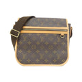 Louis Vuitton Marron Coated Canvas Shoulder Bag (Pre-Owned)