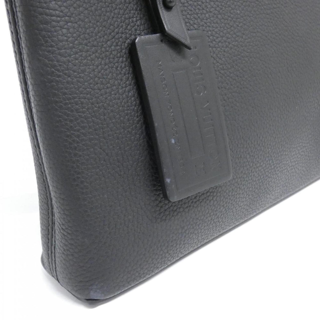 Louis Vuitton Black Leather Handbag Pouch (Pre-Owned)