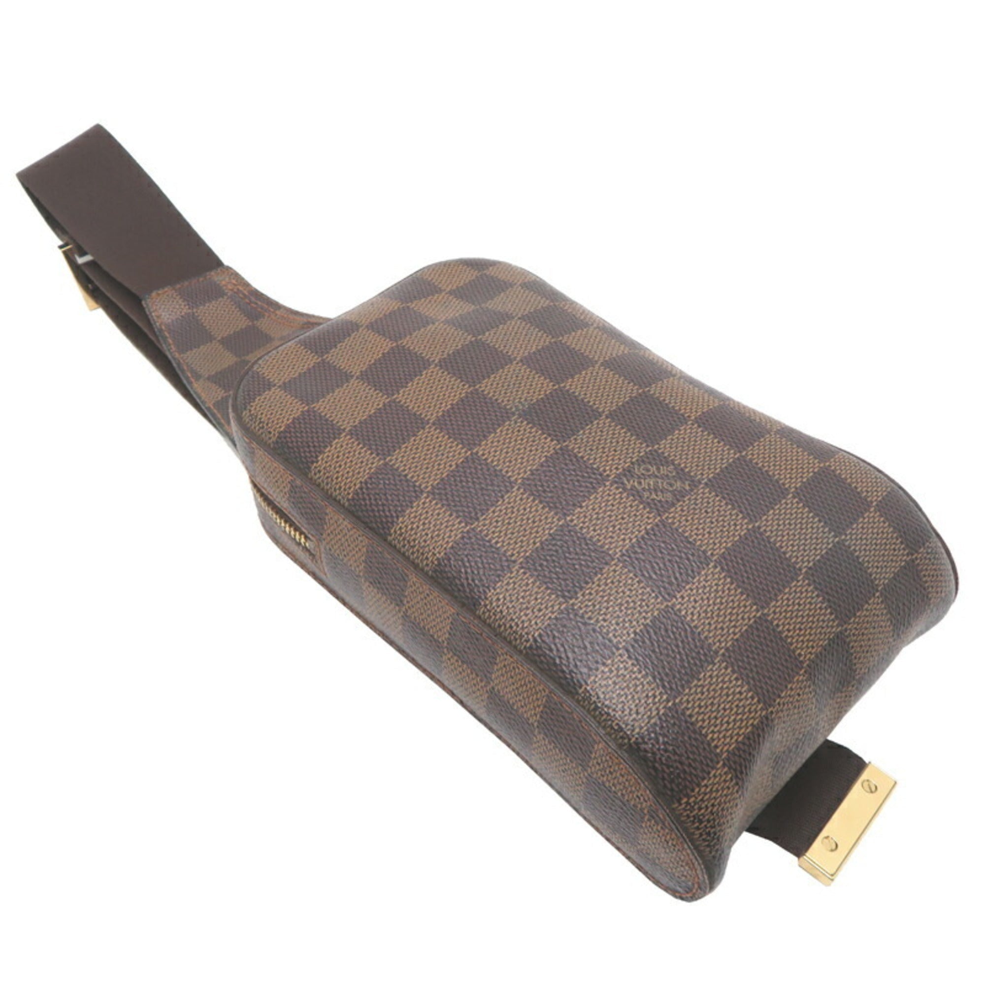 Louis Vuitton Damier Brown Damier Canvas Galle Leather Sling Bag (Pre-Owned)