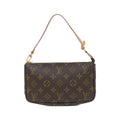 Louis Vuitton Marron Coated Canvas Pouch (Pre-Owned)