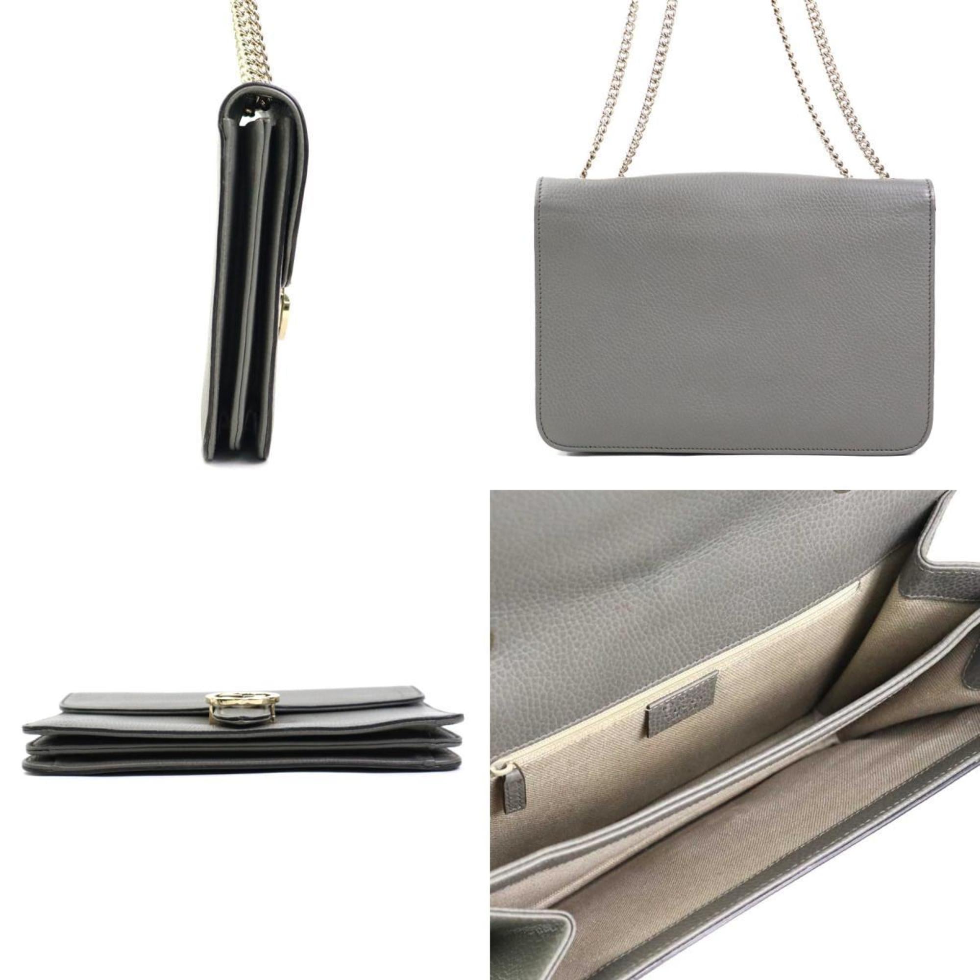 Interlocking Shoulder Bag Leather Medium