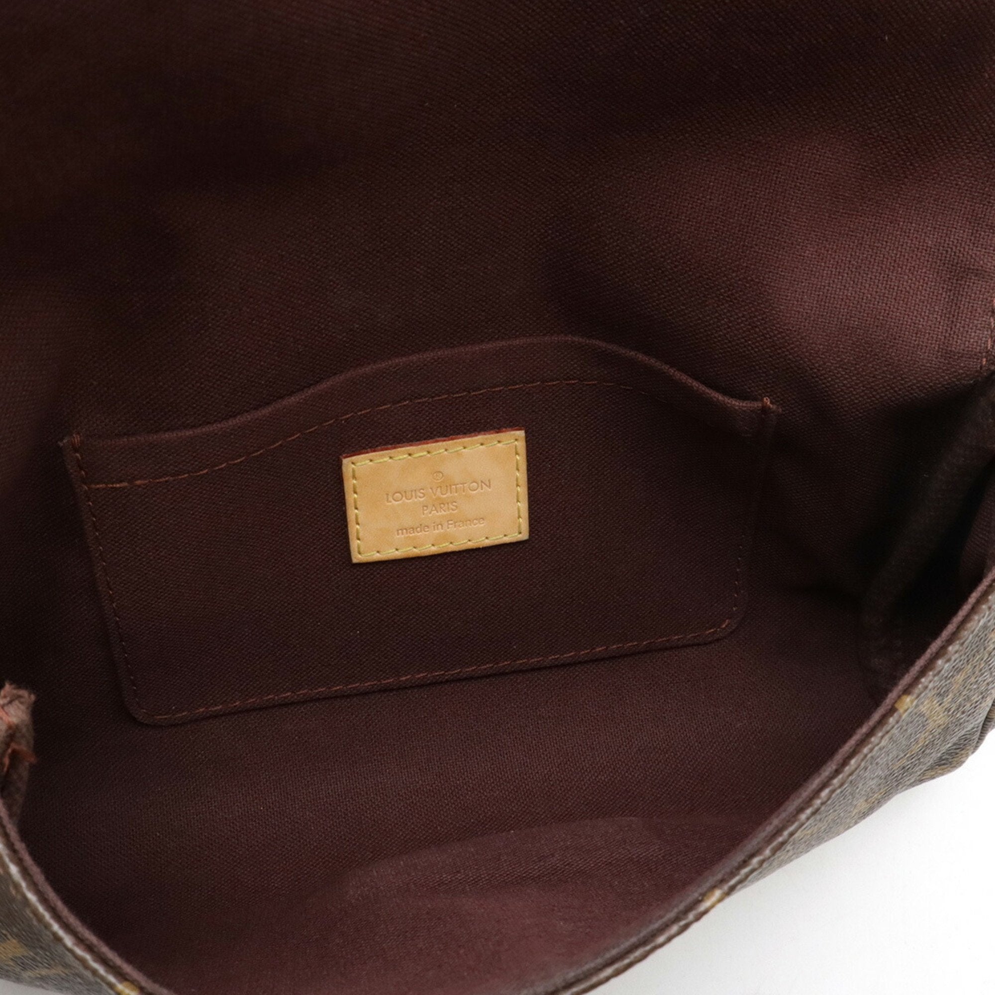 Louis Vuitton Brown Monogram Clutch Bag Pouch Shoulder Bag (Pre-Owned)