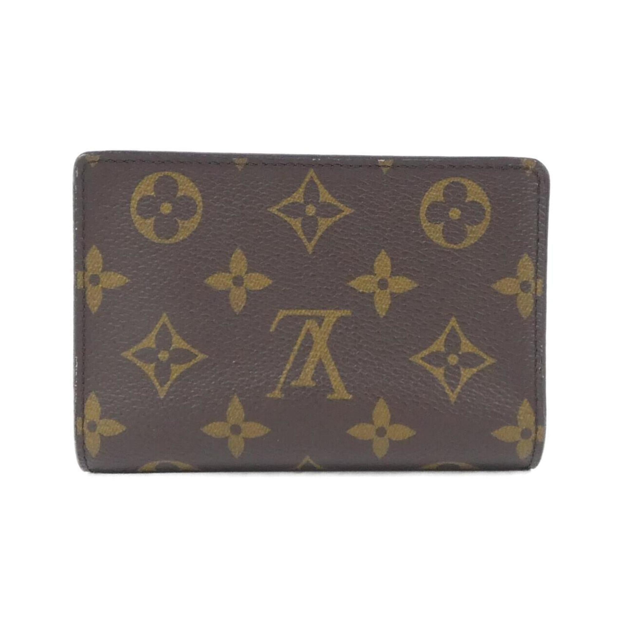 Louis Vuitton Marron Coated Canvas Wallet (Bi-Fold) (Pre-Owned)